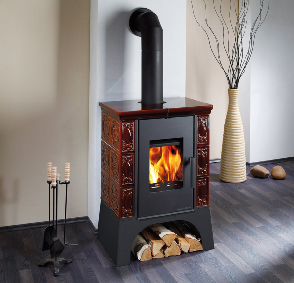 Krbová kamna hnědá